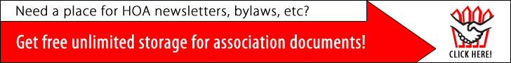 Free unlimited storage for HOA newsletters, bylaws and documents