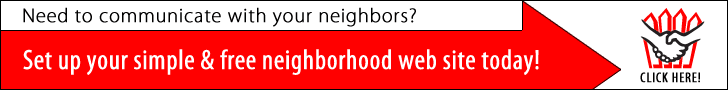 Communicate with your neighbors on your free neighborhood website