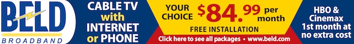 BELD Broadband $84.99 Double Play + HBO