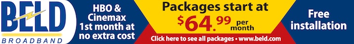 BELD Broadband $64.99 packages + HBO
